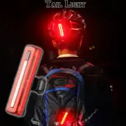 Rear Brake Tail Light Cycling Red Rechargeable USB LED Turn Signals Replacement