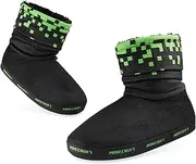 [Minecraft] Children's/Boys' Warm Cuddly Slippers for Children Sizes 28-39 - Gamer Gift