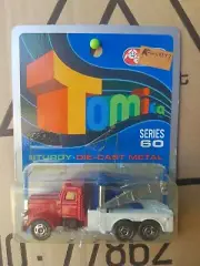 Tomica - AMERICAN TOW TRUCK CAR MINT VHTF AUSTRALIA BLISTER CARD DAMAGED