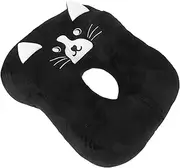 COLLBATH Ergonomic Bed Pillow Pillows for Sleeping Face Down Pillow for Napping Office Nap Cushion Arm Hole Black Cat Cartoon Pillow
