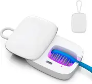 Toothbrush Covers, Portable Toothbrush Holder with Cleaning Light, Rechargeab...