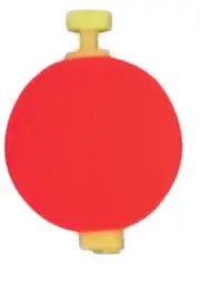 Comal Tackle 1-1/4” Foam Snap-On Float, Qty 2, Orange