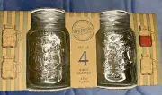 Impressions Mason Jar Style 5 oz Shot Glasses with Handles Set of 4 New