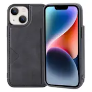 Soka Hanman Card Leather Case (Suits iPhone 15 Plus) - Black