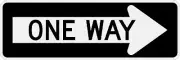 One Way Arrow Sign (Right)
