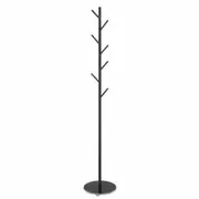 Luxsuite Black Coat Garment Rack Hall Storage Stand Shelf Hook Hanger