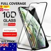 Tempered Glass 10D FULL COVER Screen Protector iPhone 16 15 14 13 12 11 Pro X 8