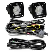 Baja Designs Flush Mount S1 Work/Scene LED Reverse Light Pair & Wiring Kit