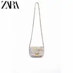 ZARA 迷你粗花呢包 SLINGBAG 進口針織 SLING BAG 3513