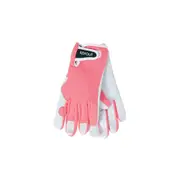 2pc Annabel Trends Sprout Goatskin Protective Garden Planting Glove Coral