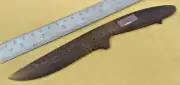 8" HAND MADE chopper Damascus steel Blue Fire knife blank blade quality 1463