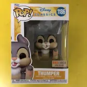 FUNKO POP DISNEY BAMBI #1186 THUMPER HOLDING FEET Box Lunch