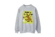 Scooby Doo Mens Scary Boo! Sweatshirt (Sports Grey) - UTBI52968