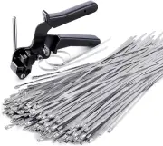 Stainless Steel Cable Tie Gun, Special Tool for Fastening and Cutting Metal Zip