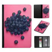 PASSPORT ITINERARY ORGANIZER|COOL BLUEBERRIES BLACKBERRY FRUIT