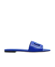 Dolce Gabbana DG Cut Out Slides 36.5 Blue