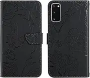 Compatible with Samsung Galaxy S20 FE 5G Cover,Compatible with Samsung Galaxy S20 Lite 5G Flip Kickstand PU Leather Wallet Phone Case Black