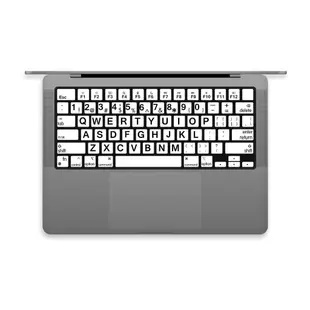 SkinAT 適用於macbookpro鍵盤貼 macbook air鍵盤膜蘋果筆記本素色鍵盤貼紙mac鍵盤膜