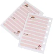 TEHAUX 1set Loose Leaf Refill Paper Colorful Pages for Binders Planners Tear Resistant for Home School Use Color Options 3pcs