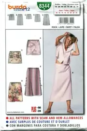 Burda 8344 Skirts Misses Sewing Pattern Uncut Size 10-24