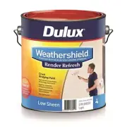 Dulux 4L Exterior Paint Render Refresh Weathershield