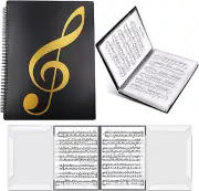 Sheet Music Folder, 4-Page Expandable Music Folder, A4 Score Folder, File Storag