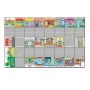 French Town Mat for TTS Bee-Bot Coder Robot Activity Mat Floor Robot Play Mat