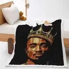 A Handsome Man In A Crown 3D Warm Plush Fleece Blanket Picnic Sofa Couch