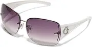 [GUESS] Factory Women's Rimless Shield Sunglasses