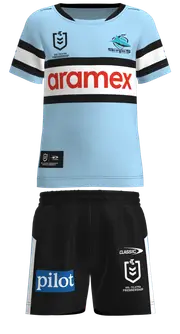 NRL 2023 Home Jersey - Cronulla Sharks - TODDLER - Rugby League - CLASSIC