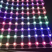 55mm Pitch DC12V WS2815 20mm Diameter led Pixel Matrix;IP68 Rated;Size:16 Pixels*8 Pixel(88cm*44cm);RGB Full Color