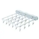 Clips Rack Wall Mounted One-key Press Heavy Duty Drip Drying Clips Rack Sturdy