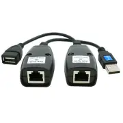 USB Extension Ethernet RJ45 Cat5e/6 Cable LAN Adapter Extender Over Repeater