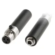 DOSS PD4934 Mini XLR 3P To 3.5Mm Converter Akg To Sennheiser 3F To 3.5F Adapts 3.5Mm Screw-Lock