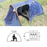 Lightweight 3 Adult 7.25 x 6.25 Camping Tent with Closeable Vestibule Rain Fly