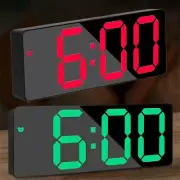 Alarm Clock LED Display Digital Mirror Alarm Clock Battery/USB Alarm Clock