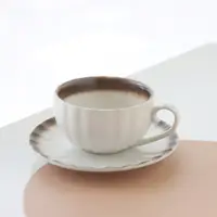 在飛比找蝦皮商城優惠-日系侘寂陶瓷咖啡杯盤組180ml 摩卡
