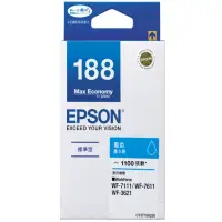 在飛比找momo購物網優惠-【EPSON】NO.188 原廠藍色墨水匣(T188250)