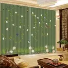World Fragrance Flowers 3D Blockout Photo Print Curtain Fabric Curtains Window
