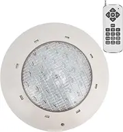 LED Pool Light Bulb, 12V Colorful RGB Wall Mounted Underwater Light with Remote Control, 7 Static+5 Dynamic Adjustable Lighting