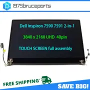 DELL Inspiron 7590 7591 2-in-1 4K UHD LCD TouchScreen Assembly Black YNRKP 5R82W