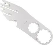 HOUSON Stainless Steel Multifunctional Bicycle Tool - Disc Brake Adjuster, Spoke Wrench, Valve Tool & Bottle Opener (127 x 37 x 3 mm, 60 g)