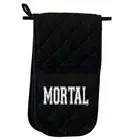 Mortal - Novelty Gift Double Mitt Oven Gloves Double Kitchen Chef BBQ Mitts