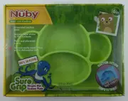 Nuby Sure Grip Miracle Mat Section Plate Monkey Green Silicone 6m+ NEW