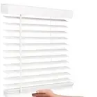 Anti-Microbial 2-Inch Cordless Faux Wood Blinds Shade Antique White MULTI SIZES