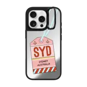 iPhone 16 Pro Mirror Ring Stand Case MagSafe Compatible Sydney Travel Tag