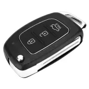 Flip 3 Button Remote Key Fob Case Shell Cover For Santa Fe (ix45)