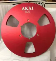 One 10.5'' Red AKAI Metal Aluminum Reel to Reel Take Up Reel for Akai GX-77