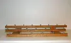 BEER TAP HANDLE DISPLAY, SOLID OAK, HOLDS 21 ON 3 LEVELS , BEST PRICE
