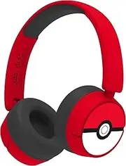 OTL Technologies PK1000 Pokemon Poke Ball Kids Wireless Headphones - Red